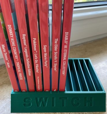 Aufbewahrungsbox für 12 Nintendo Switch Spiele Grün