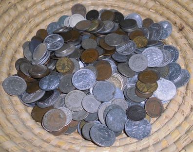 Sammlung mit 1 Kilo Kleinmünzen Deutsches Reich