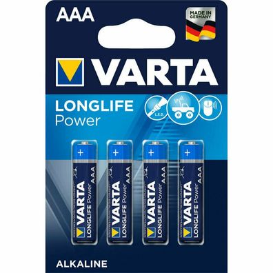 4 x Varta Longlife Power LR03 / AAA 4903 Micro Batterie 1,5V Ministilo R3