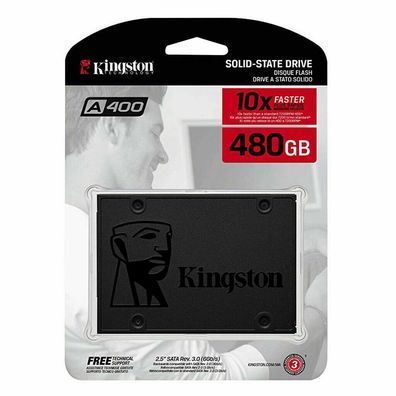 Original Kingston Festplatte A400 480 GB SSD 2,5" Solid State Drive SATA III DE