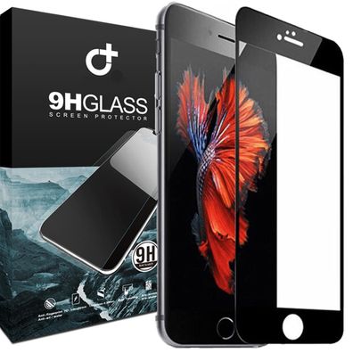 2x iPhone SE2 Panzerglas Fullcover 9D Schutzfolie Glasfolie Panzer Schutz Folie