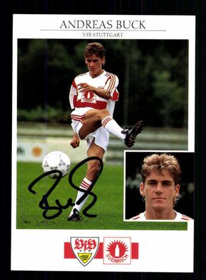 Andreas Buck Autogrammkarte VFB Stuttgart 1991-92 Original Signiert