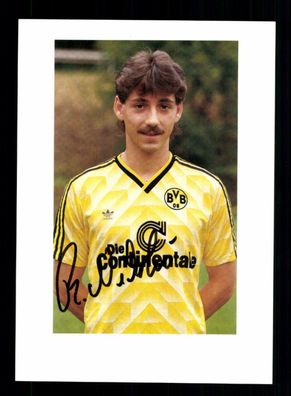 Robert Nikolic Autogrammkarte Borussia Dortmund 1988-89 Original Signiert
