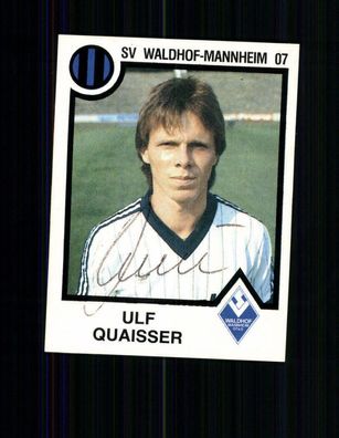 Ulf Quaisser Waldhof Mannheim Panini Sammelbild 1984 Original Signiert