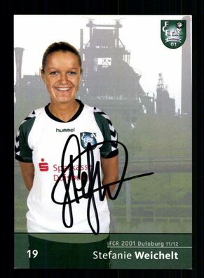 Stefanie Weichelt Autogrammkarte FCR 01 Duisburg 2011-12 1. Satz Original Signier