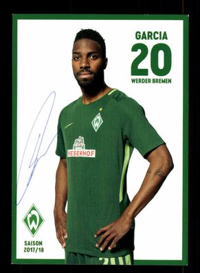 Ulisses Garcia Autogrammkarte Werder Bremen 2017-18 Original Signiert