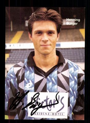 Henning Bürger Autogrammkarte 1 FC Saarbrücken 1994-95 Original Signiert