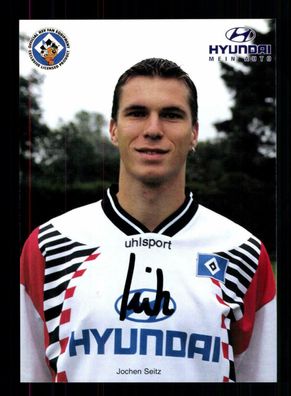 Jochen Seitz Autogrammkarte Hamburger SV 1996-97 Original Signiert
