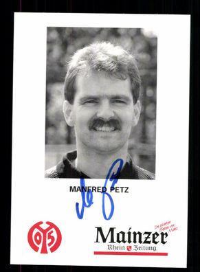 Manfred Petz Autogrammkarte FSV Mainz 05 1994-95 Original Signiert