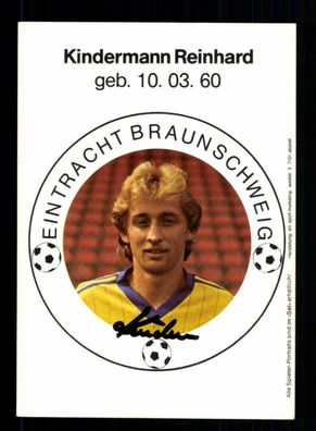 Reinhard Kindermann Autogrammkarte Eintracht Braunschweig 1983-84 Original Sign