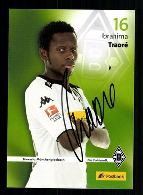 Ibrahima Traore Autogrammkarte Borussia Mönchengladbach 2015-16 Original Sign
