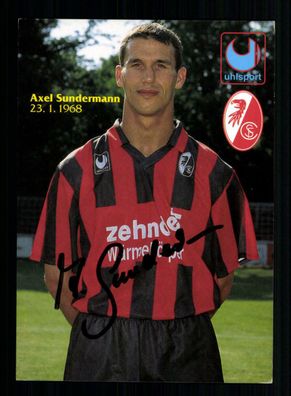 Axel Sundermann Autogrammkarte SC Freiburg 1994-95 Original Signiert