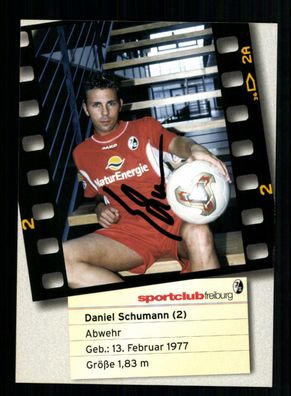 Daniel Schumann Autogrammkarte SC Freiburg 2002-03 Original Signiert