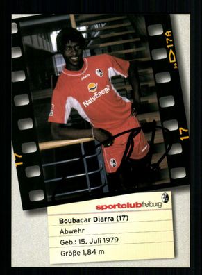 Boubacar Diarra Autogrammkarte SC Freiburg 2002-03 Original Signiert
