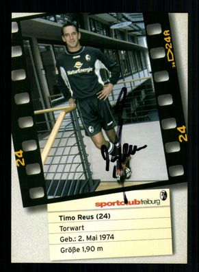 Timo Reus Autogrammkarte SC Freiburg 2002-03 Original Signiert