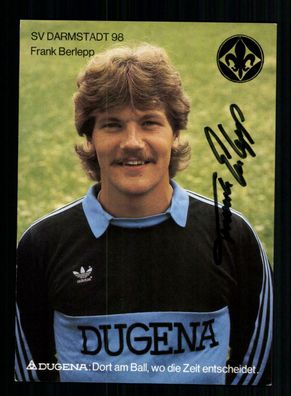 Frank Berlepp Autogrammkarte SV Darmstadt 1981-82 Original Signiert