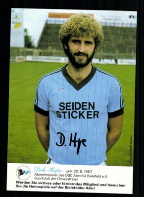 Dirk Hupe Autogrammkarte Arminia Bielefeld 1982-83 Original Signiert