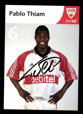 Pablo Thiam Autogrammkarte VFB Stuttgart 1999-00 Original Signiert
