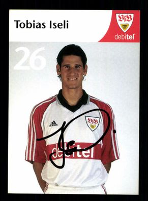 Tobias Iseli Autogrammkarte VFB Stuttgart 1999-00 Original Signiert
