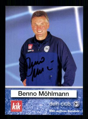 Benno Möhlmann Autogrammkarte Arminia Bielefeld 2002-03 Original Signiert