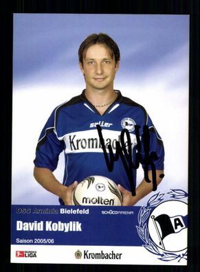 David Kobylik Autogrammkarte Arminia Bielefeld 2005-06 Original Signiert