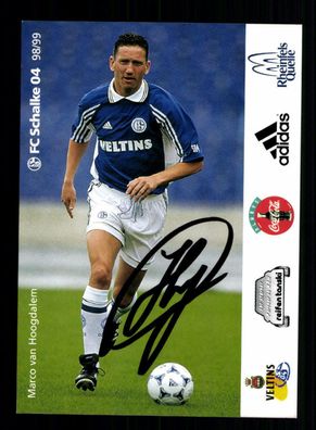 Marco von Hoogdalem Autogrammkarte FC Schalke 1998-99 Original Signiert