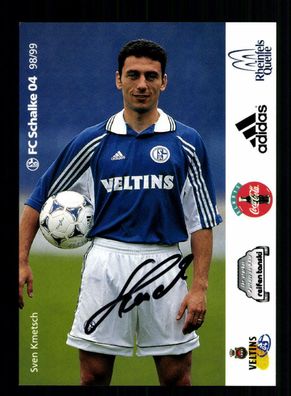 Sven Kmetsch Autogrammkarte FC Schalke 1998-99 Original Signiert
