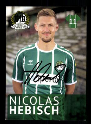 Nicolas Hebisch Autogrammkarte VFB Lübeck 2019-20 Original Signiert