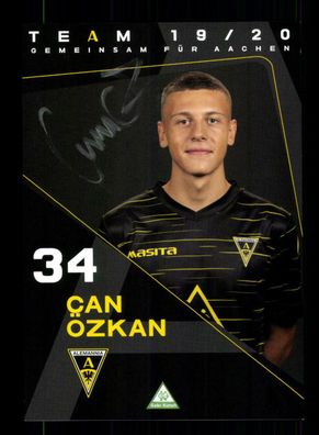 Can Özkan Autogrammkarte Alemannia Aachen 2019-20 Original Signiert