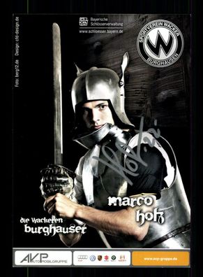 Marco Holz Autogrammkarte Wacker Burghausen 2010-11 Original Signiert