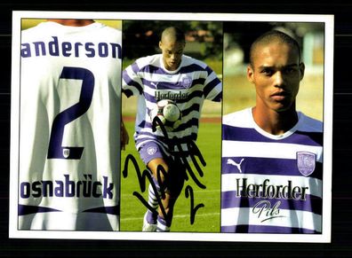 Anderson Soares de Oliveira Autogrammkarte VFL Osnabrück 2008-09 Original