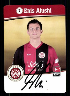 Enis Alushi Autogrammkarte SV Wehen Wiesbaden 2007-08 Original Signiert