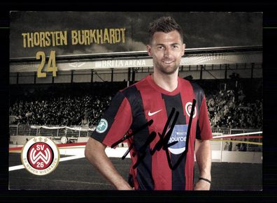 Thorsten Burkhardt Autogrammkarte SV Wehen Wiesbaden 2011-12 Original Signiert