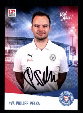 Philipp Pelka Autogrammkarte Holstein Kiel 2019-20 Original Signiert