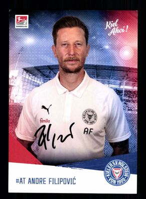 Andre Filipovic Autogrammkarte Holstein Kiel 2019-20 Original Signiert