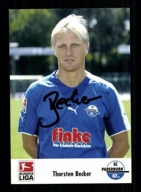 Thorsten Becker Autogrammkarte SC Paderborn 2005-06 Original Signiert