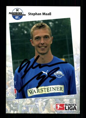 Stephan Maaß Autogrammkarte SC Paderborn 2006-07 Original Signiert