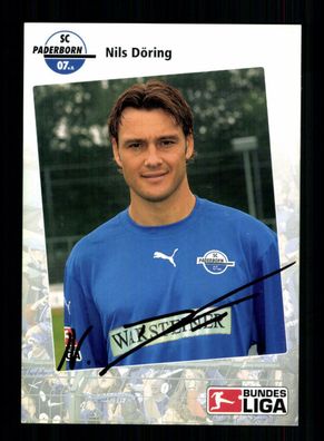 Nils Döring Autogrammkarte SC Paderborn 2006-07 Original Signiert