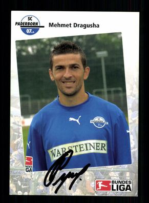 Mehmet Dragusha Autogrammkarte SC Paderborn 2006-07 Original Signiert