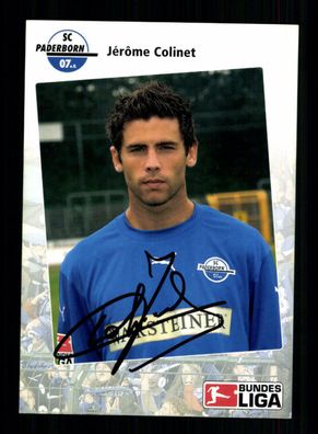 Jerome Colinet Autogrammkarte SC Paderborn 2006-07 Original Signiert