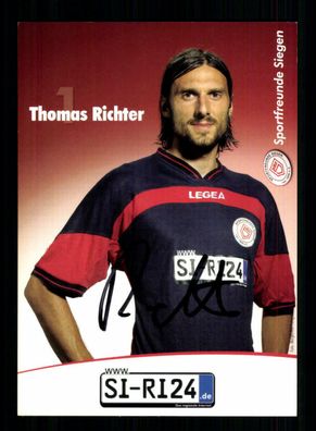Thomas Richter Autogrammkarte Sportfreunde Siegen 2006-07 Original Signiert