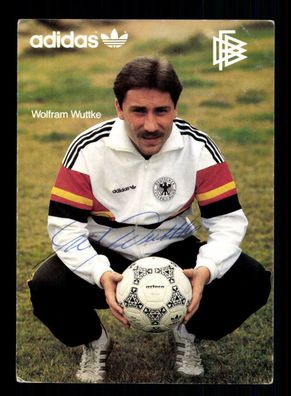 Woltram Wuttke Autogrammkarte DFB 1986 Original Signiert