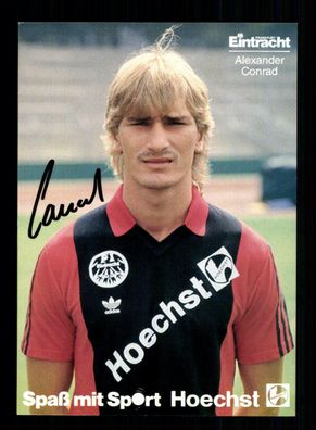 Alexander Conrad Autogrammkarte Eintracht Frankfurt 1986-87 Original