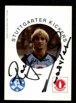 Ralf Forster Autogrammkarte Stuttgarter Kickers 1983-84 Original Signiert