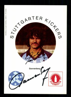 Dieter Danneberg Autogrammkarte Stuttgarter Kickers 1983-84 Original Signiert