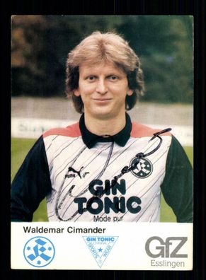 Waldemar Cimander Autogrammkarte Stuttgarter Kickers 1986-87 Original Signiert