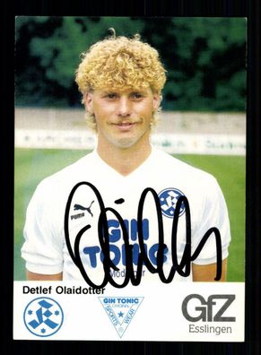 Detlef Olaidotter Autogrammkarte Stuttgarter Kickers 1986-87 Original Signiert