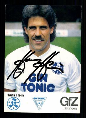 Hans Hein Autogrammkarte Stuttgarter Kickers 1986-87 Original Signiert