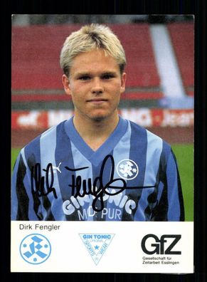 Dirk Fengler Autogrammkarte Stuttgarter Kickers 1988-89 Original Signiert