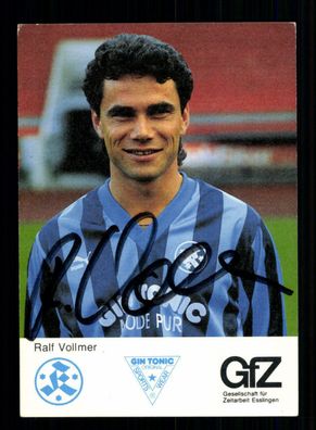 Ralf Vollmer Autogrammkarte Stuttgarter Kickers 1988-89 Original Signiert